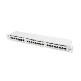 Lanberg Patch Panel 24 port 1U, cat. 6, shielded, grey