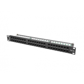 Lanberg Patch Panel 48 port 1U, cat. 5e, black