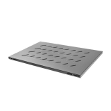 Lanberg fixed shelf 19'', 1U/465x715mm, max load capacity up to 15kg black