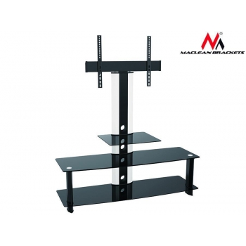 Maclean MC-626 TV table with glass holder for LCD Black Tempered Glass 32-55''