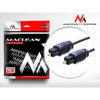 Maclean MCTV-750 Optical fibre cable Toslink T-T SLIM 0,5m
