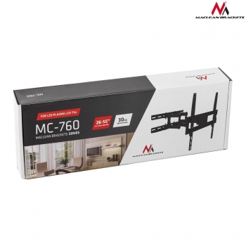Maclean MC-760  Wall bracket for TV or monitor 26-55 ''30kg max vesa 400x400