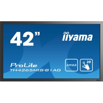 Monitor Iiyama TH4264MIS-B1AG 42inch, IPS multitouch, Full HD, HDMI, DVI, DP, sp