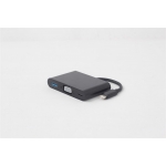 Gembird USB-C este un adaptor 3-Ã®n-1 de Ã®ncÄƒrcare + VGA + USB3, negru