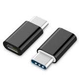 Adaptor micro USB-B 2.0 la USB-C M-T Negru, Gembird A-USB2-CMMF-01