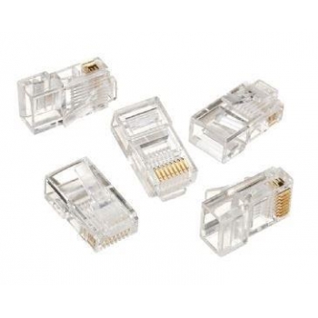 Gembird LAN modular plug 8P8C for solid cable cat. 5e, 30U'' (50 pcs)