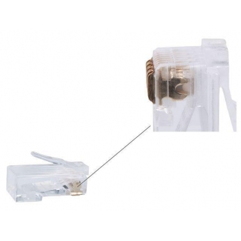 Gembird LAN modular plug 8P8C for solid CAT6 LAN cable, 30U'' 10 bucÄƒÈ›i