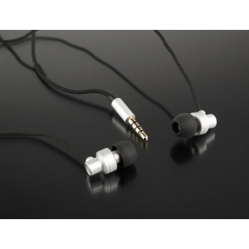 Gembird Metal earphones with microphone, ''Paris'', silver
