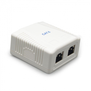 Gembird CAT6 FTP 2-port surface mount box 