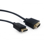 Cablu video Gembird DisplayPort Male - VGA Mle, 1.8m, negru CCP-DPM-VGAM-6