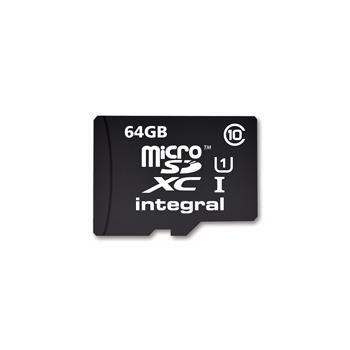 Integral micro SDHC/XC Cards CL10 64GB - Ultima Pro - UHS-1 90 MB/s transfer