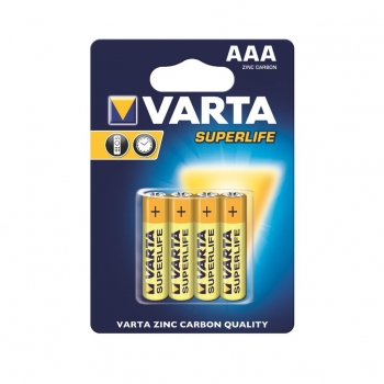 VARTA zinc carbon batteries R3 (AAA) 4pcs superlife