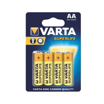 VARTA zinc carbon batteries R6 (AA) 4pcs superlife