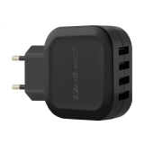 Qoltec AC adapter for Smartphone / Tablet | 24W | 5V | 4.8A | 4xUSB