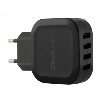 Qoltec AC adapter for Smartphone / Tablet | 24W | 5V | 4.8A | 4xUSB