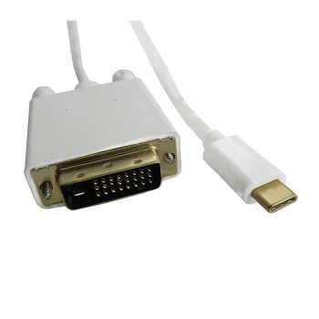 Qoltec DisplayPort Alternate mode USB 3.1 CM / DVI M | 4Kx2K | 2m