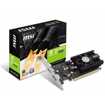 Placa video MSI nVidia GeForce GT 1030 2GB GDDR5 64bit PCI-E x16 3.0 HDMI DisplayPort GT 1030 2GH LP OC