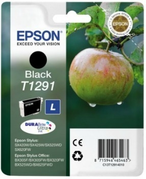 Cerneala Epson T129 negru BLISTER | Stylus SX425W/SX525WD/BX305F/BX320FW/BX625FW