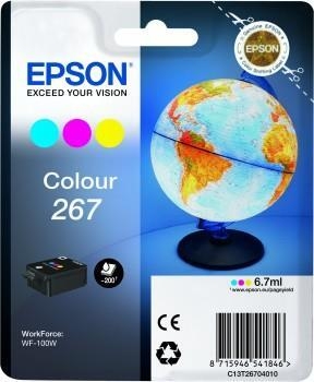 Cerneala Epson Colour 267 cartridge | WorkForce WF-100W