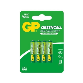 Zinc-chloride battery GP Batteries 24G-U4 AAA | R03 | 1.5V | GREENCELL | blister