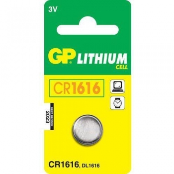 Lithium button battery GP Batteries CR1616-U1 3.0V | blister 1 pcs