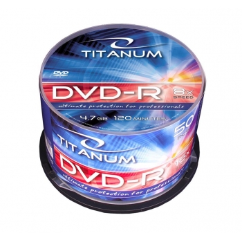 DVD-R TITANUM 4,7 GB x8 - Cake Box 50