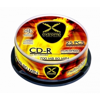 CD-R Extreme [ cake box 25 | 700MB | 52x ]