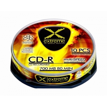 CD-R Extreme [ cake box 10 | 700MB | 52x ]
