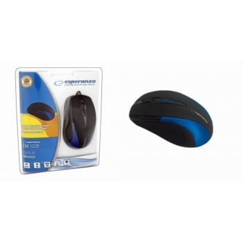 Mouse Esperanza EM102B Optic 3 butoane 800dpi black-blue EM102B - 5905784767048
