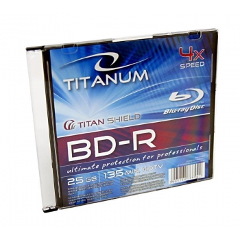 BluRay BD-R TITANUM [ slim jewel case | 25GB | 4x ]