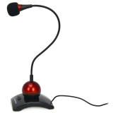 Microfon Esperanza EH130 switch ON-OFF black-red EH130 - 5905784769035