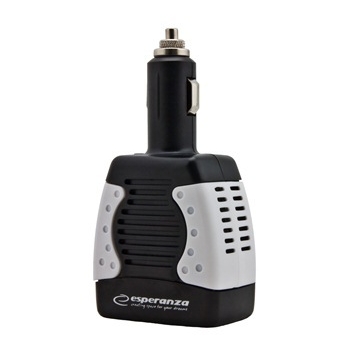 Invertor ESPERANZA 75W EZ104W | DC 12V/AC 220-230V | USB 5V 1500mA