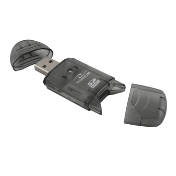 TITANUM Cititor de card SDHC/MiniSDHC/MicroSDHC/RS/MM TA101K negru USB 2.0