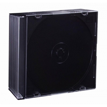 ESPERANZA Slim Box Black 5,2 mm for CD/DVD ( 10 Pcs. PACK)