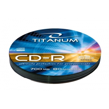 CD-R TITANUM [ Soft Pack 10 | 700MB | 52x | Silver ]