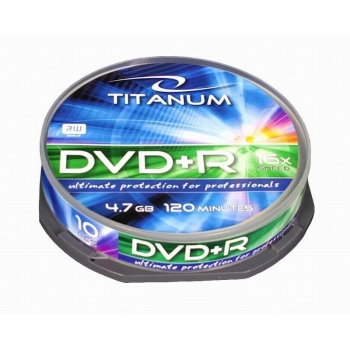 DVD+R TITANUM [ cake box 10 | 4.7GB | 16x ]