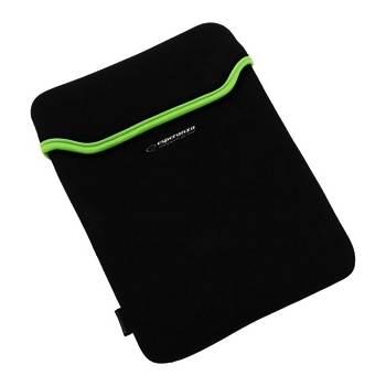 ESPERANZA Geanta pentru Tablet 9,7'' 4:3 ET172G| Negru / Verde | Neopren 3mm
