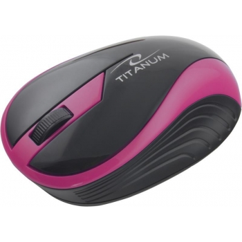 Mouse Wireless Titanum TM113P Butterfly Optic 3 butoane 1000dpi Pink 5901299904732
