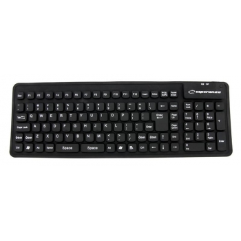 Tastatura Esperanza EK126K silicon OTG flexibil impermeabil black USB 5901299904992