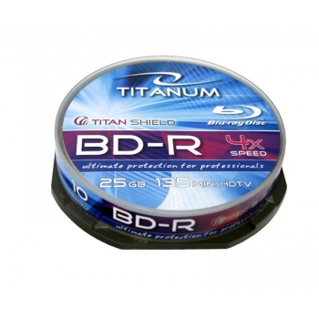 BluRay BD-R Titanum [ Cake Box 10 | 25GB | 4x ]