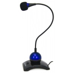 Microfon Esperanza EH130B switch ON-OFF black-blue 5901299929018 
