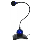 Microfon Esperanza EH130B switch ON-OFF black-blue 5901299929018 
