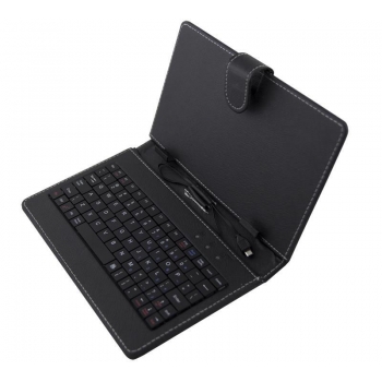 ESPERANZA EK127 MADERA Tastatura+Geanta pentru Tablet 7.85/8|Negru|Piele ecologi
