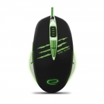 Mouse Esperanza EGM301 Optic 7 butoane 2400dpi USB Green USB 5901299925393