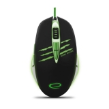 Mouse Esperanza EGM301 Optic 7 butoane 2400dpi USB Green USB 5901299925393