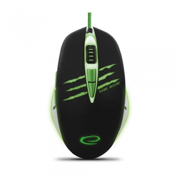 Mouse Esperanza EGM301 Optic 7 butoane 2400dpi USB Green USB 5901299925393