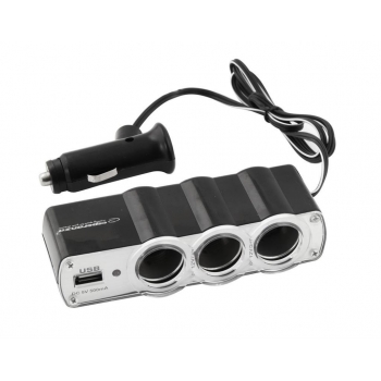 Esperanza EZ124 Multipriza Bricheta Auto cu doua portur USB Pentru
