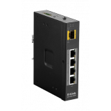 D-link unmanaged switch, DIS-100G-5PSW; - 5 Port Unmanaged Switch with 4 x 10/100/1000BaseT(X) ports (4 PoE) and 1 x 100/1000BaseSFP ports - Industrial Gigabit Unmanaged Switch - 4 x 100/1000BasetT PoE Auto-Negotiating Ports - 1 x 100/1000BaseSFP slots - 