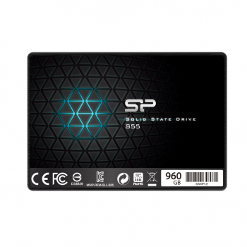 SILICONPOW SP960GBSS3S55S25 Silicon Power SSD Slim S55 960GB 2.5, SATA III 6GB/s, 560/530 MB/s, 7mm