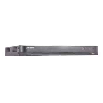 DVR Hikvision TurboHD 16canale DS-7216HUHI-K2; 5MP; 16 Turbo HD/AHD/Analog interface input, 16-ch video&4-ch audio input, 2 SATA interfaces, H.265/H.265+ compression, 5MP: 12fps, 4MP: 15fps, 3MP: 18fps, 1920Ã—1080P: 25(P)/30(N) fps/ch, 4K UHD output,